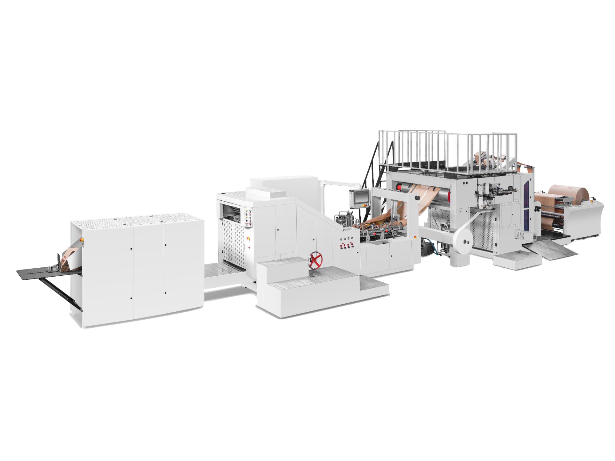 RZFD-330 (IF) 扁绳内折方底纸袋机 高端定制手提纸袋一体化方案